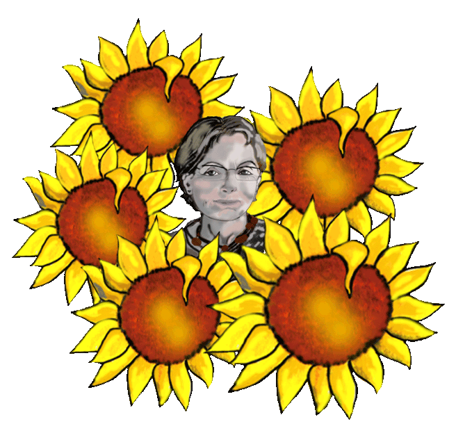 Jocelyne et les tournesols